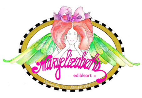 This is an enlargement of the die cut logo designed for maryelizabeth's edibleart.
