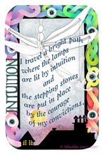 Click on the thumbnail image of the Intuition  affirmation card to see an enlargement of the front and back.