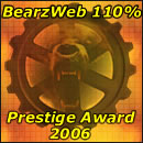 BearzWeb 110% Prestige Award badge