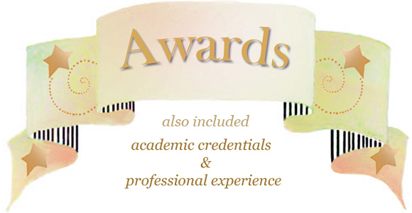 This is the awards graphic that introduces the Awards section of the portfolio.