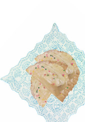 Graphic of italian cookies.