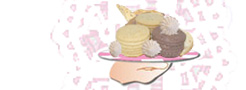 Click on the cookies to go to the cookie gallery.