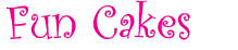graphic font fun cakes